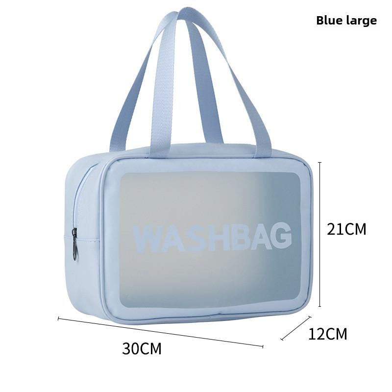 Geantă cosmetică impermeabilă din PU Geantă de toaletă transparentă portabilă de mare capacitate Geantă de depozitare cosmetică mată de călătorie Geantă de înot