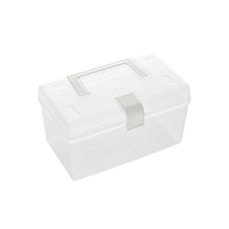 Mask Storage Box With Handle Household Dust-Proof Sealed Large-Capacity Box Waterproof Dustproof Sundries Storage Box Holder