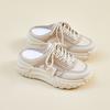 New Summer Half-support Dad Shoes for Women Mesh Breathable Students