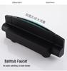 Waterfall Wall-Mounted Bathtub Faucet with Concealed Hot/Cold Shower Head Set