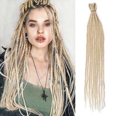 Synthetic Soft Crochet Dreadlocks Hair Extensions Long HipHop Reggae Wig Hair For Women Daily Party Wear