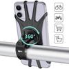 Universeller 360° drehbarer Handyhalter für Fahrrad und Motorrad, Sichere Fahrradhalterung, Silikonhalterung, Silikon-Zugtyp für iPhone Xiaomi