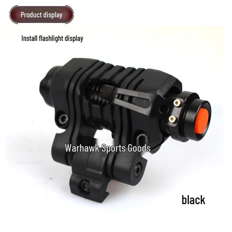 Five-Position 25mm Flashlight Mount Clip for Helmet Rail