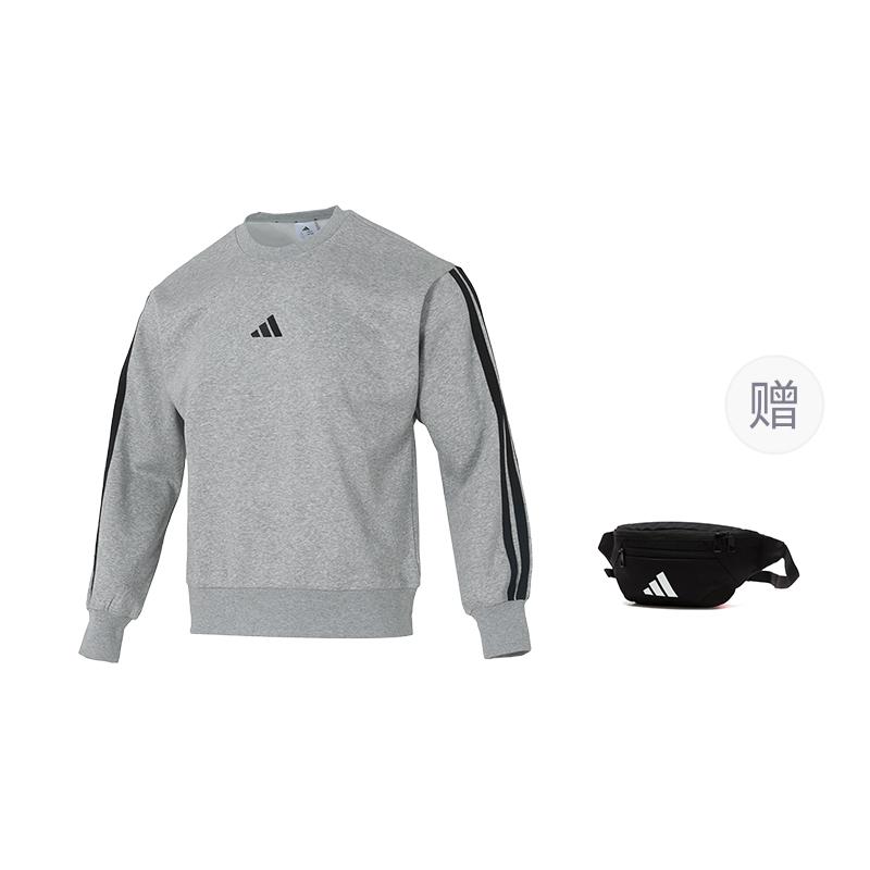 Adidas Free Shipping With AdiClub Essentials 3 Stripes Fleece Sweatshirt JE6308