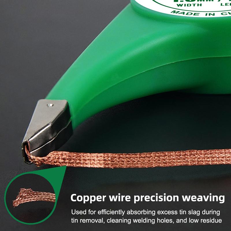 BEST Wick Remover Tin Anti-Hot Desoldering Wick Wire Removal Line Repair Tool