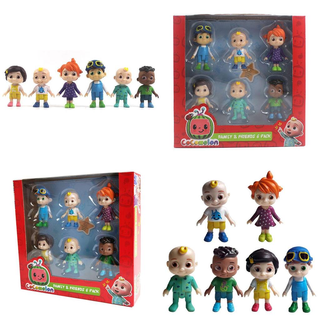 סט משחק דמויות ג'יי ג'יי מקוקומלון מפורט מיניאטורות קישוט לעוגה דגם אספנות