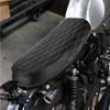 PU Leather Flat Vintage Style Motorcycle Seat Cushion Saddle Fit For CB CL AX100 CG125 Black