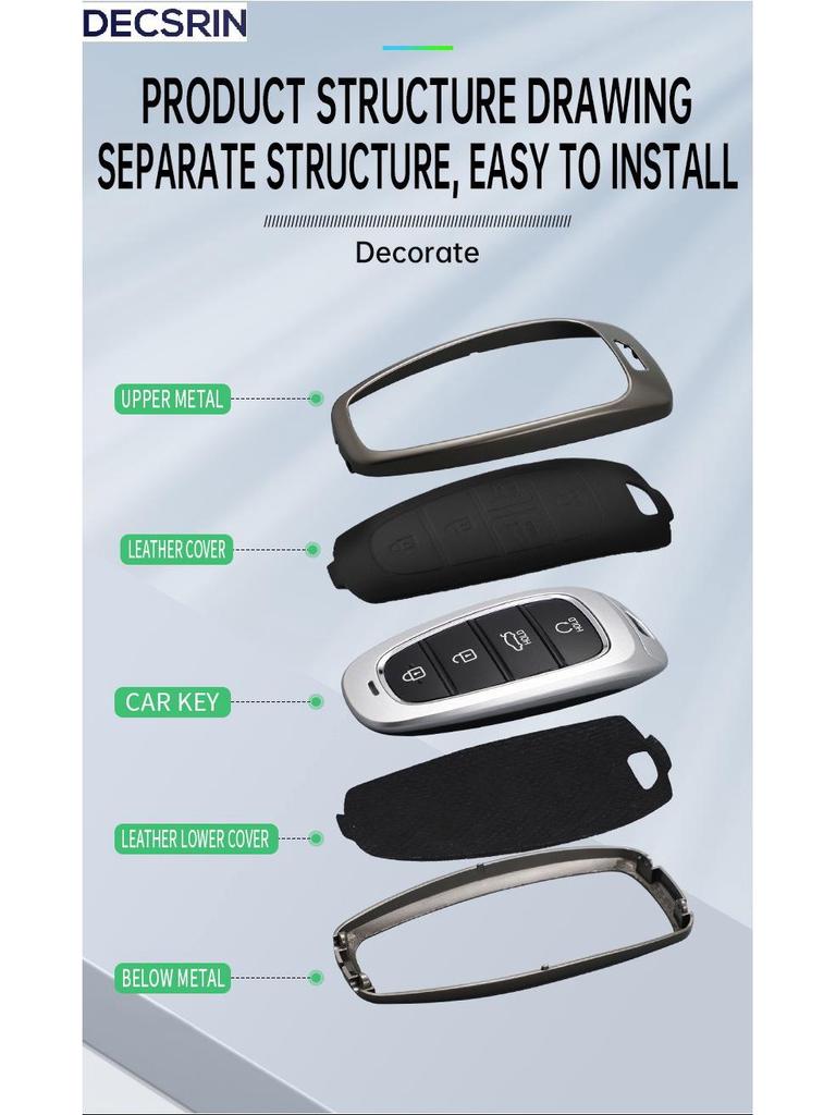 Beijing Hyundai Tucson L 2021 Remote Key Cover - Fifth Gen