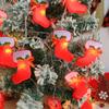 10/20/40 LED Candy Cane Light Santa Hat Xmas Tree Ornament LED Walking Stick Light  Home Decoration