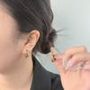French new dripping Maillard earrings niche simple design earrings temperament light luxury high-end earrings women