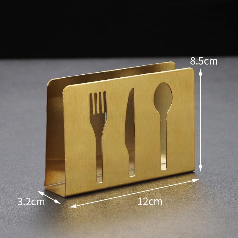 Abay Gold Stainless Steel Mountain Shape Napkin Holder