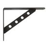 Reinforced Shelf Support - 25 - Steel - 250 X 195 Mm - Matte Black