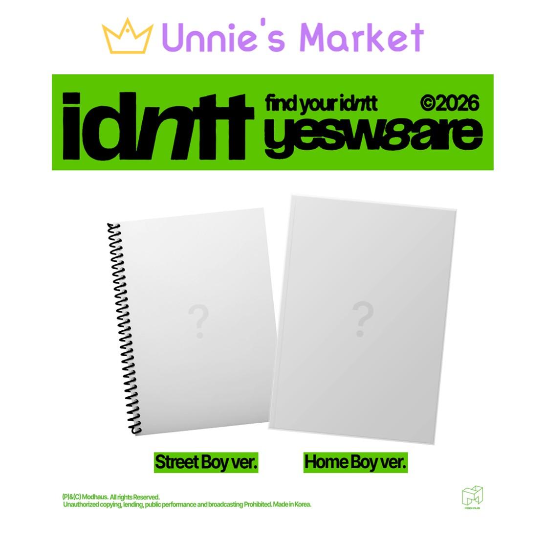 

[Предзаказ] idntt - yesw8are (дамы) Мини-альбом + Бесплатный подарок Random ver.