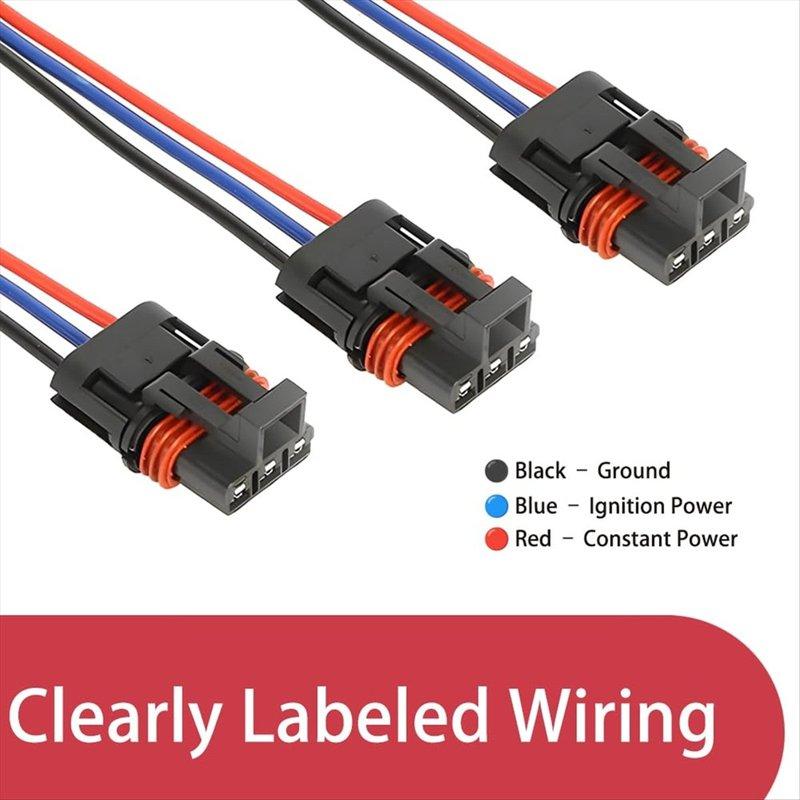 N27R 6 Pack Pulse Power Plug Connectors for Polaris Pulse Bar Wiring Harness for RZR General XP 1000 2018-2025