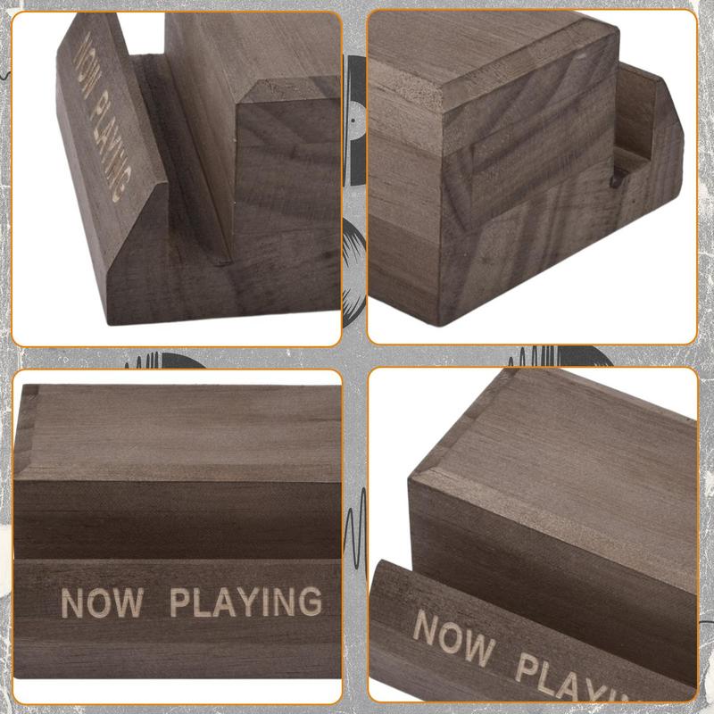 Now Playing Display Stand For LP VinylRecord Wooden Storage Rack Home Decorating And Storing Accessories Minimalist Design
