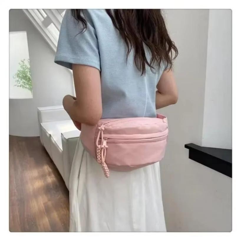 1 Pcs New Trendy Crossbody Bag Summer Sports Chest Bag Niche Versatile Canvas Casual Bag for Women