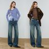 Women's Fleece-Lined Wide-Leg Denim Jeans (2025 Winter)