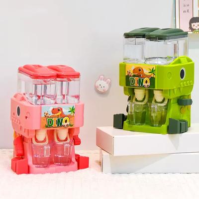 Children Dual Water Dispenser Pretend Play House Toys Mini Simulation Kitchen Set Juice Drinking Cooler Lifelike Toy for Girls