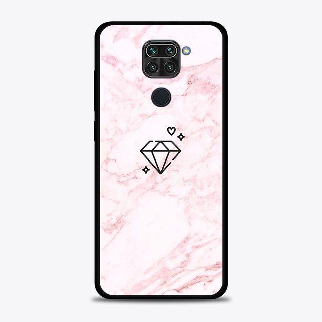 Husa de telefon cu flori de marmura roz pentru Xiaomi Redmi Note 11 9 8 10 Pro 9s 8t 7 10pro Max Husa pentru Redmi 11 9 9c 9a 8 8a 7 7a Shell