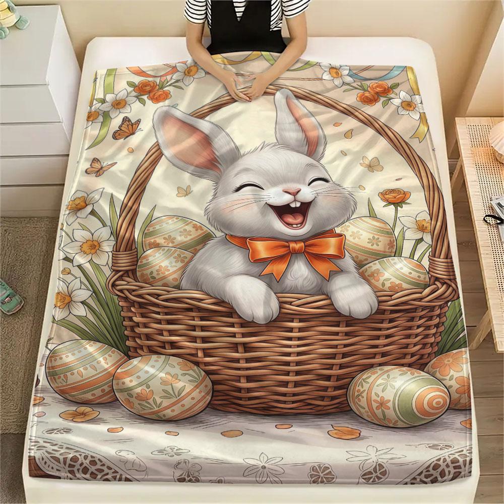 1Pc Basketsanimals Print Flannel Blanket, High Quality Comfortable for All Seasons, Home Decor, Warmth and Comfort, Perfect for Christmas Gifts