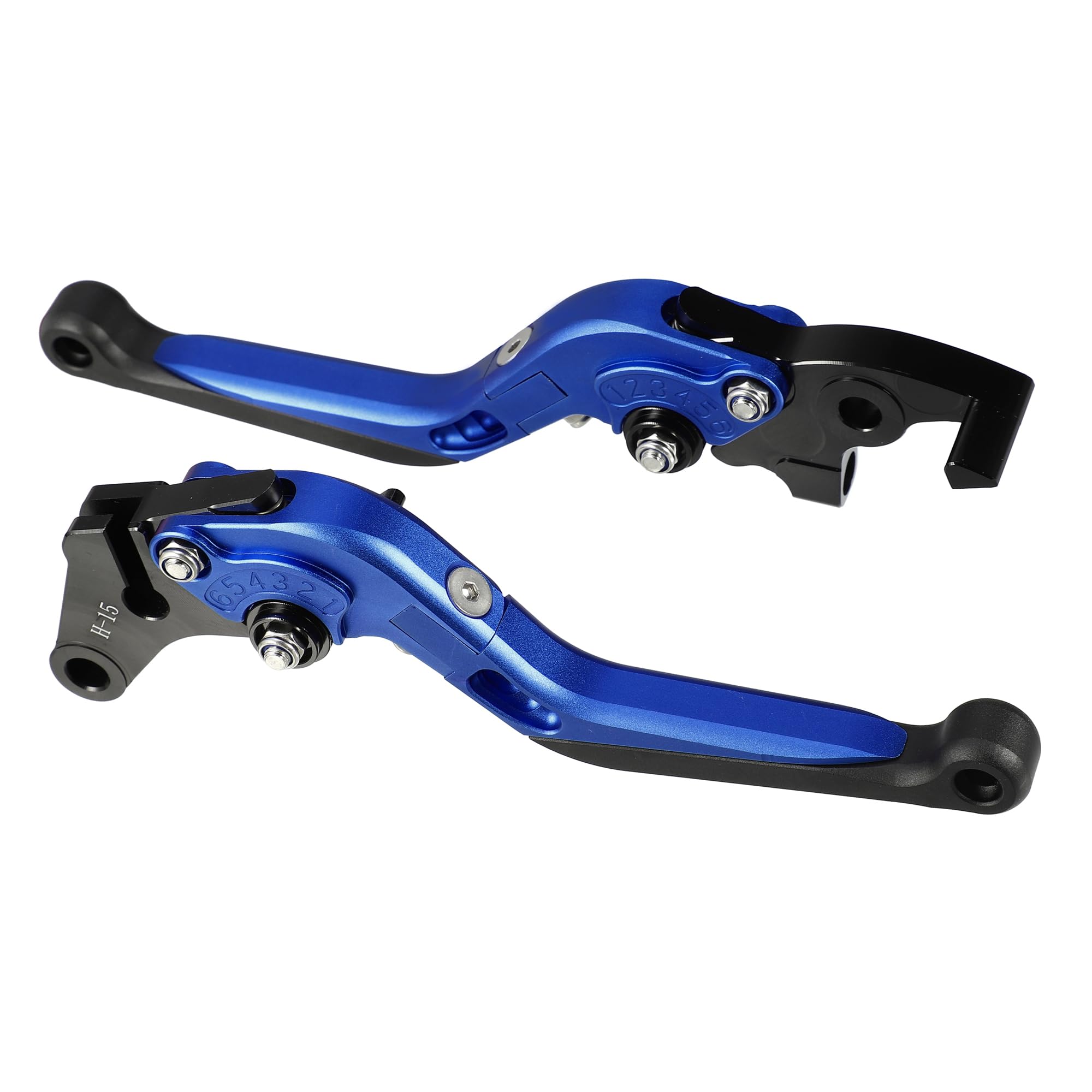 

A Pair of ABSOPRO Suzuki Variable Folding Motorcycle Brake Clutch Levers Black Blue for GSX-R125 2020-2021 синий