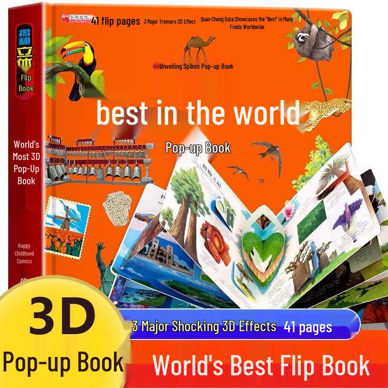 Unveiling Series 3D Lift-the-Flap Book: Educational Stereoscopic Picture Book for Ages 2-6 - Interactive Parent-Child Game