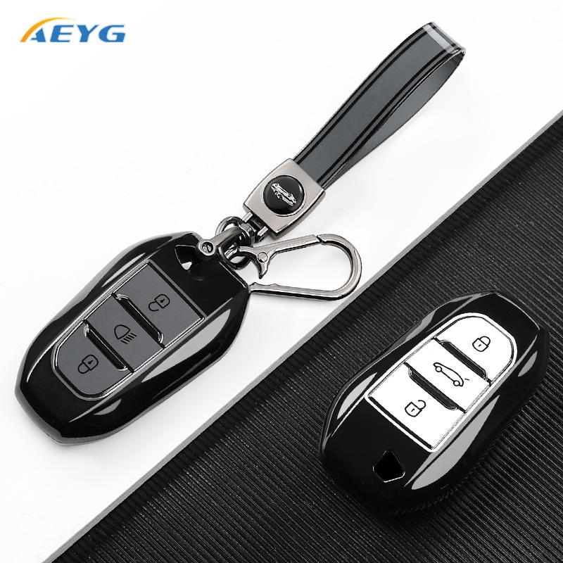 Car Remote Key Case Cover Shell Fob For Peugeot 308 408 508 2008 3008 4008 5008 For Citroen C4 C6 C3-Xr Keychain Accessories