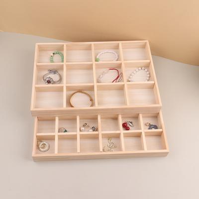Holzschmuckständer Stapelbar Exquisiter Schmuckhalter Tragbare Ring Ohrringe Halskette Organizer Box organizator de boys