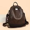 Backpack Unisex PU Multi Compartment Adjustable Strap Commuting Travel