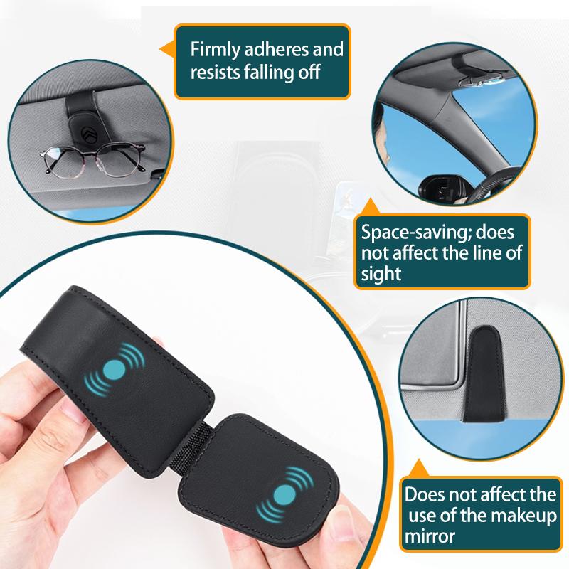 Simple Leather Sunglasses Holder For Citroen C4 C3 C5 C1 C2 Berlingo Celysee Cactus Picasso Aircross Saxo Grand