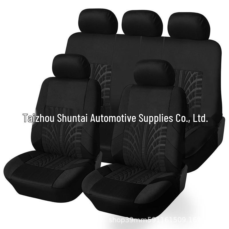 Universal Four Seasons Polyester Mesh Seat Cover for Five-Seater – Hot-Selling Model