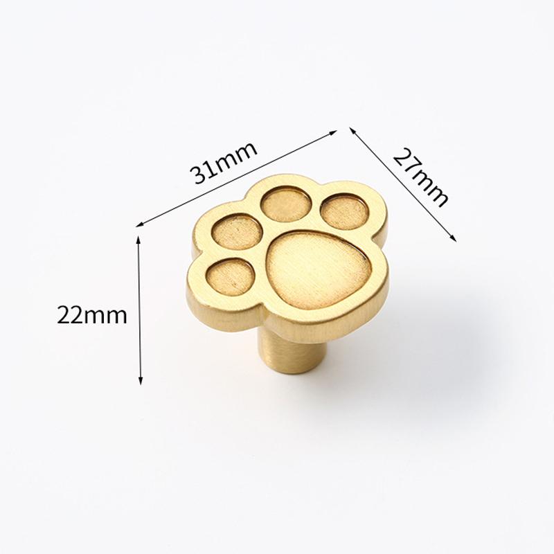 Brass Children Cartoon Cabinet Handle Furniture Handles for Cabinets and Drawers Luxury Wardrobe Dresser Pull Door Knobs