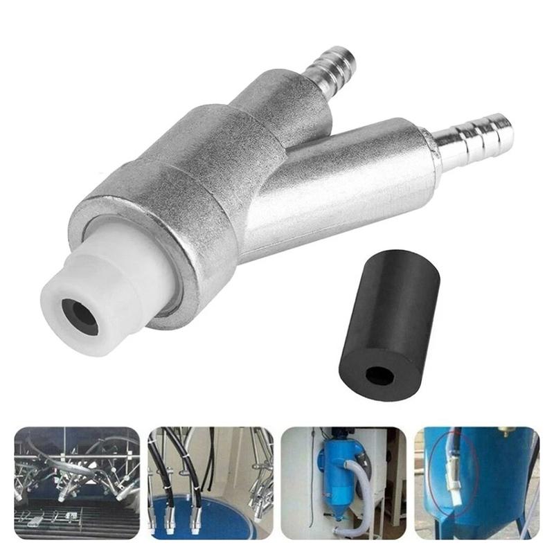 Car 35mm Stainless Steel Sand Blaster Sandblasting With 8mm Boron Carbide Nozzle Car Maintenance Tools