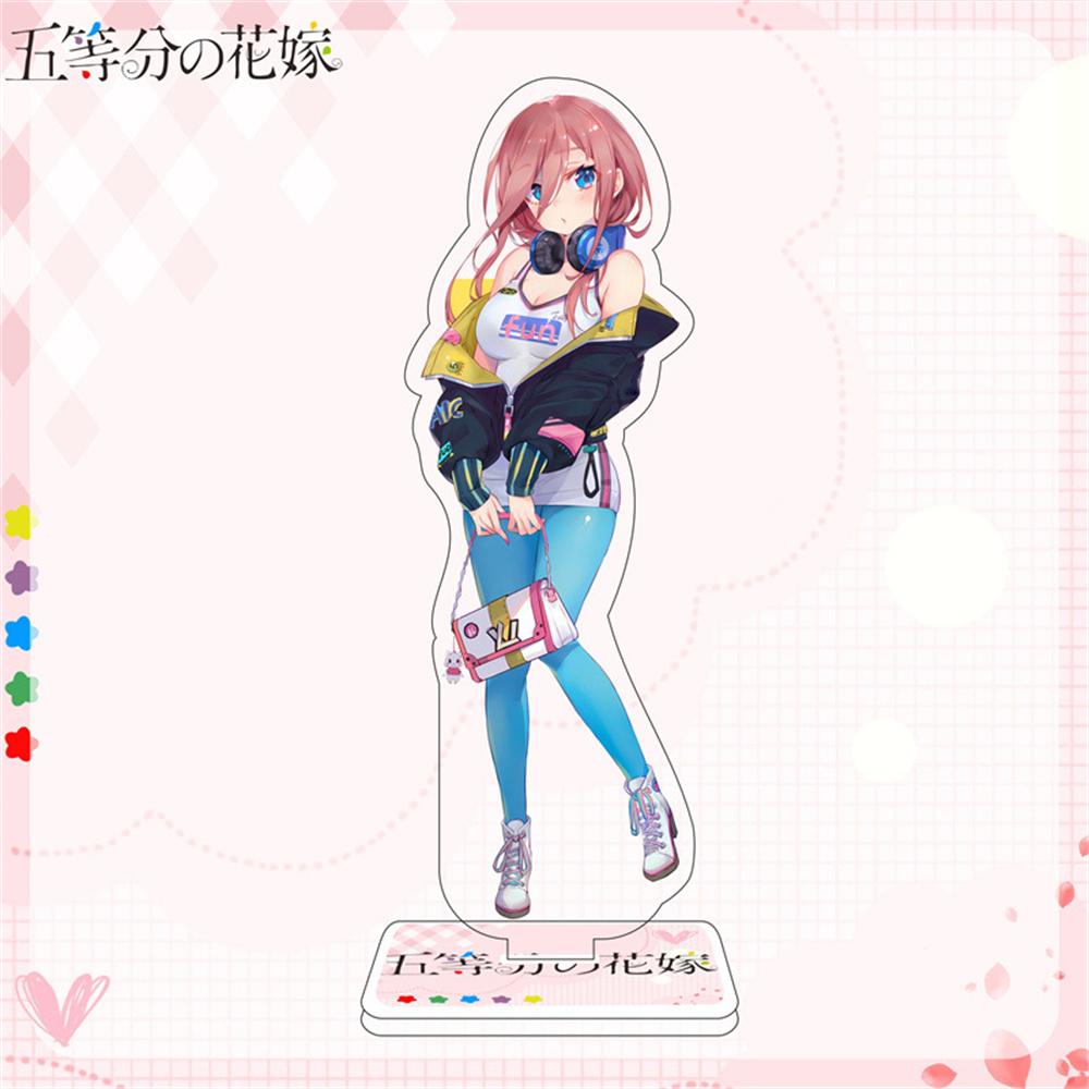 10PCS Charm Anime The Quintessential Quintuplets Nakano Acrylic Stand Model Cosplay Characters Ornament  Accessories Goods Gifts