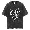 T-shirt Manga Soul Eater Stampa Death The Kid T-shirt Lavata Vintage Streetwear Abbigliamento Uomo Donna Maglietta in Cotone Oversize