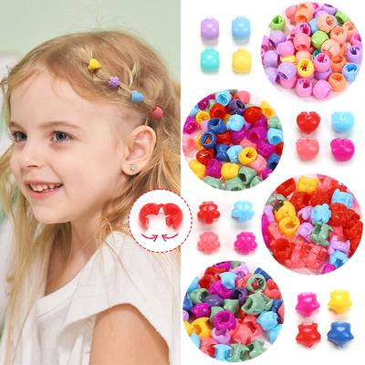 50Pcs Colorful Small Girls Hair Clips Cute Flower Star Cute Hair Claws Styling for Girls Kids Headwear Hair Accessories