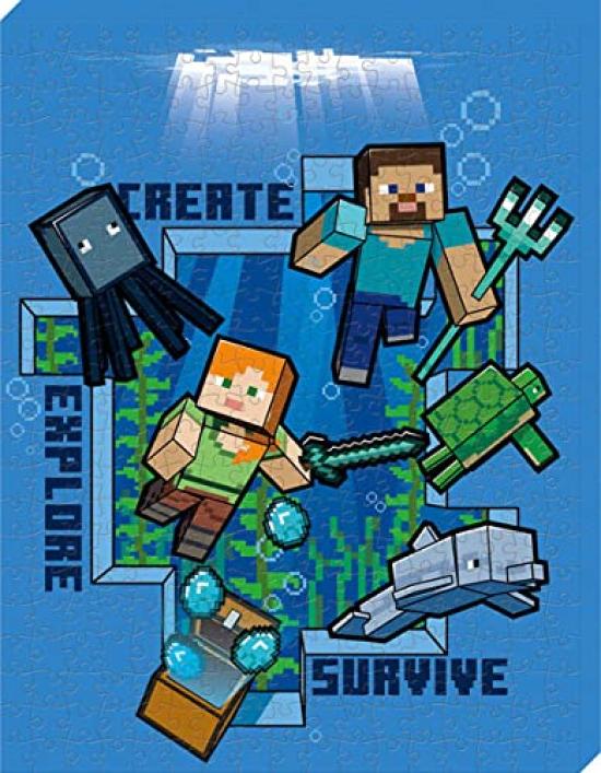 

Ensky Minecraft Art Board Jigsaw 366 Pieces [Underwater] ATB-41