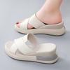 35-40 Summer Women's Large Fashion Solid Color Thick Soled Tall Sandals Anti Slip Slippers Women's Shoes