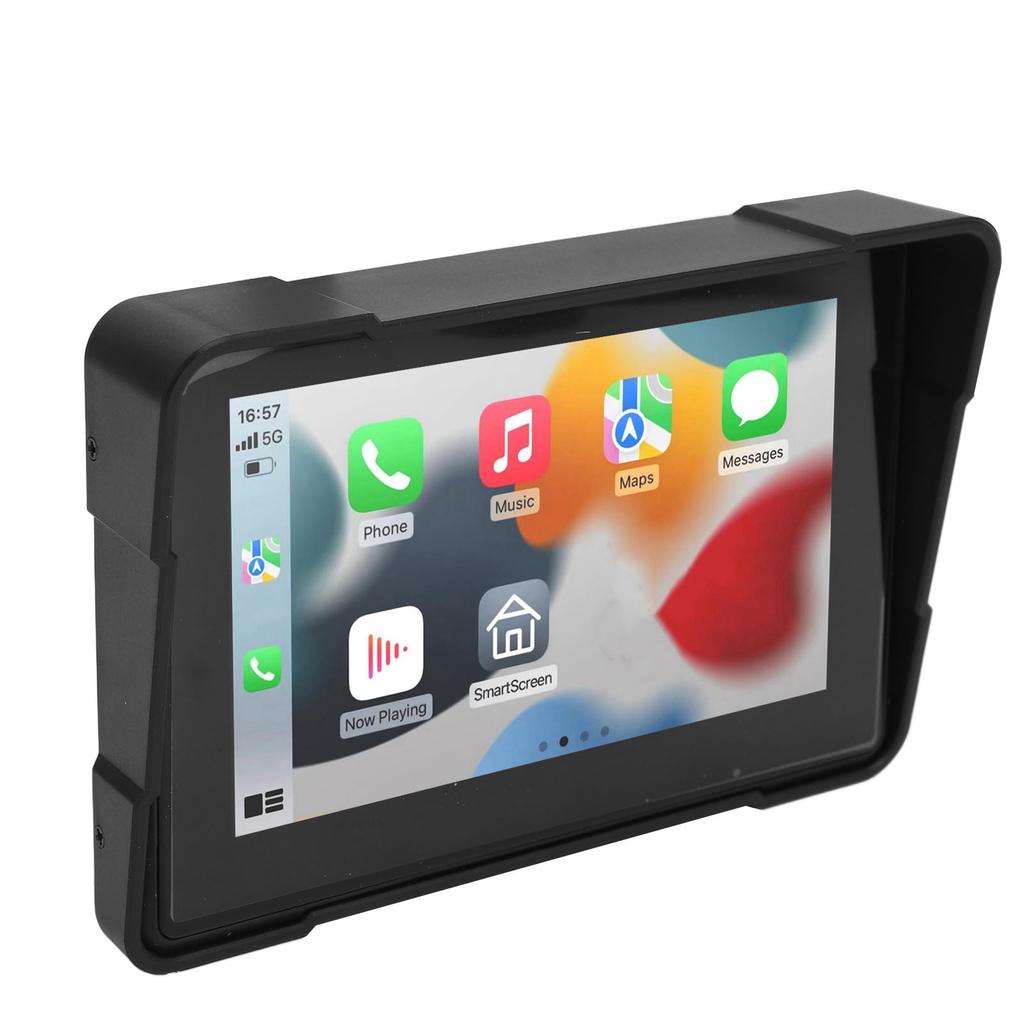 Motorcycle Navigator 5 Inch IPS Touch Screen Wireless Connection Carplay for Android Auto Portable