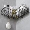 Black and White Shower Gel Storage Rack Bathroom Corner Rack Kitchen Seasoning Rack Tripod Kitchen Accessories