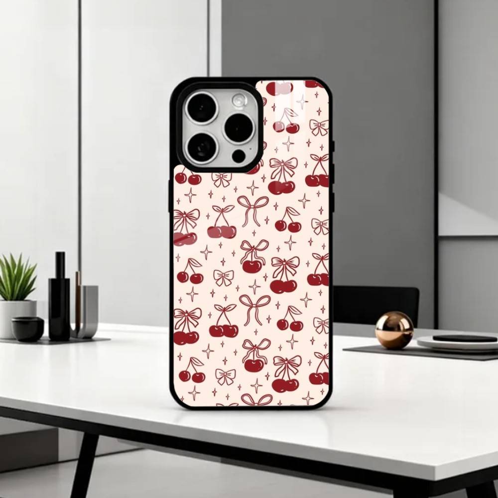 Cute Bowknot Print    Phone Case For iPhone17,16,15,14,13,12,11 Plus,Pro Max Magnetic For Magsafe Wireless Charging