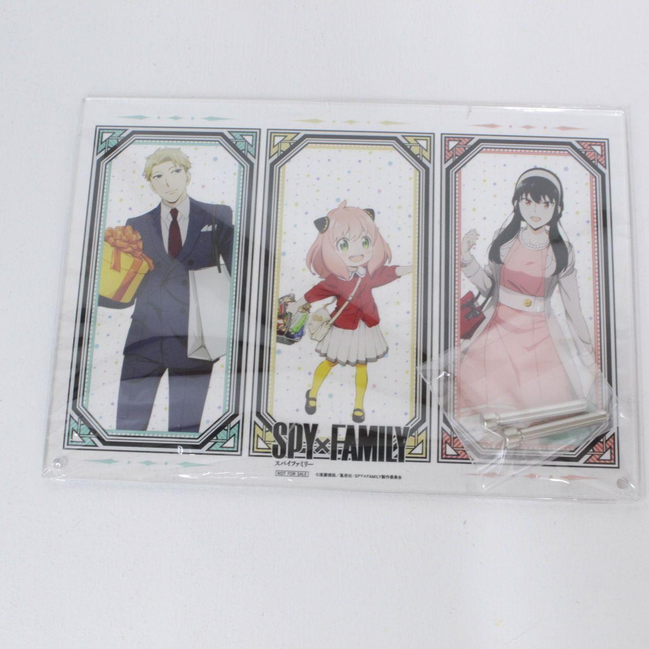 Used [Kakogawa Logistics] Used, unopened Folger family acrylic board SPYFAMILY POP UP SHOP in Marui Purchase Lottery A Prize [741]