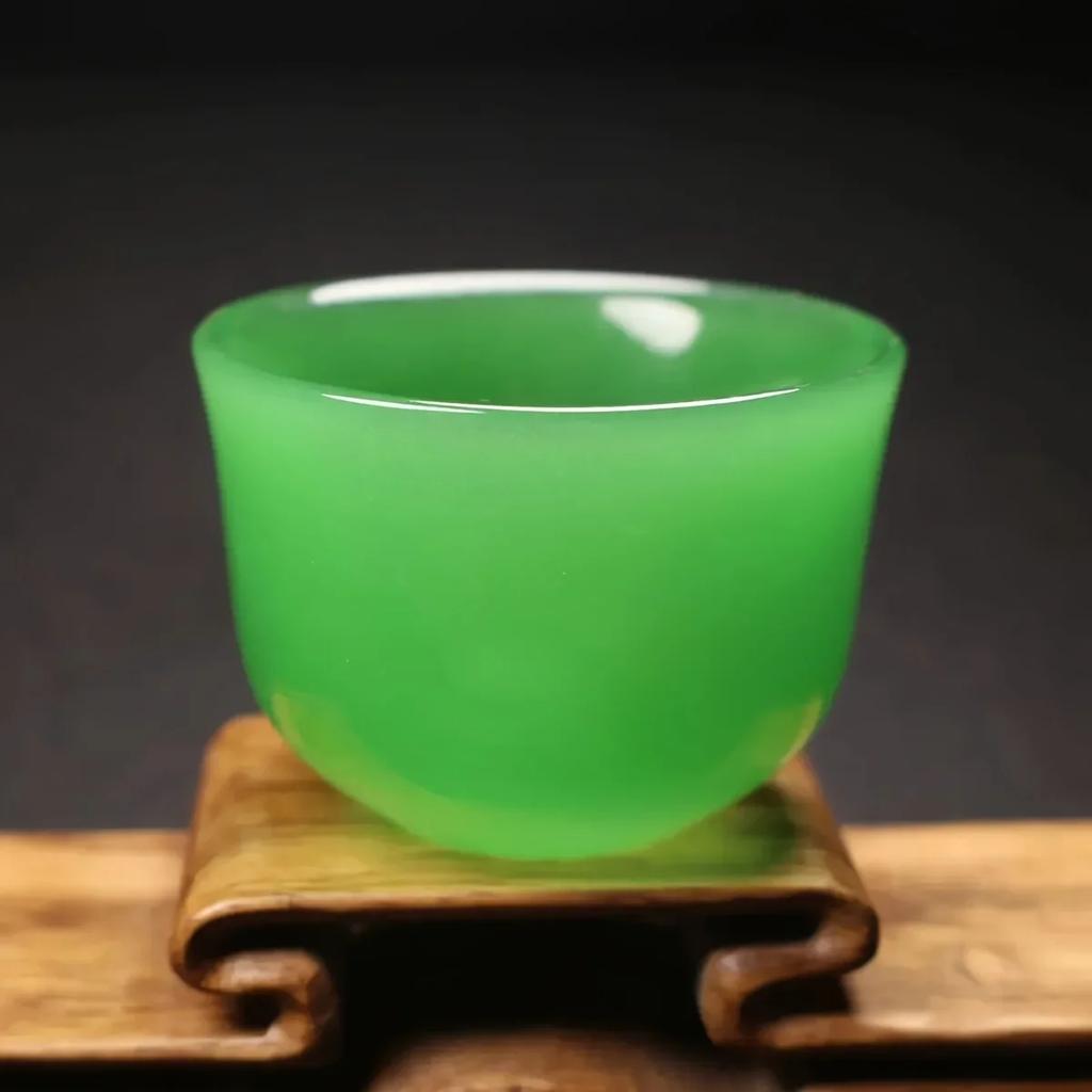 1pc Jade Tea Cup Kung Fu Tea Set, Health High-end Jade Single Master Cup Set,Jade Water Cup,Wine Glass Bowl Teacups,TeaCup
