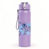 1PC Blue Squirrel Winter Animal Art 750ml Color Plastic Sports Water Bottle Leakproof Flip Straw Lid Suitable for Sports Office Home Use