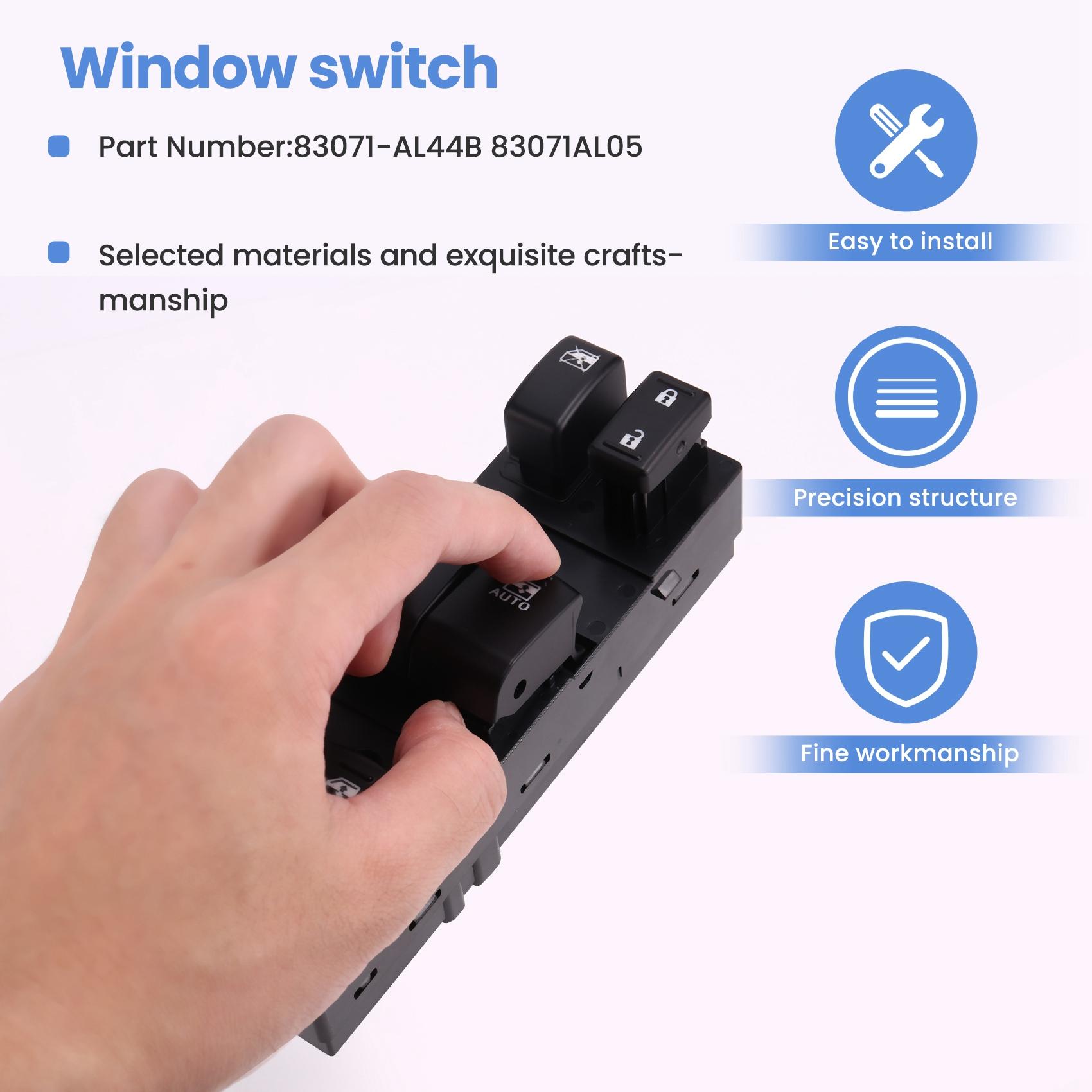 

Переключатель стеклоподъемника Кнопка переключателя стеклоподъемника 83071-AL44B 83071AL05 Для Subaru Outback Legacy 2.5L 3.6L 2015-2017