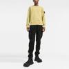 STONE ISLAND Compass Logo Long Sleeve Pullover Sweatshirt Men Sweatshirt Yellow 751563020-V0098