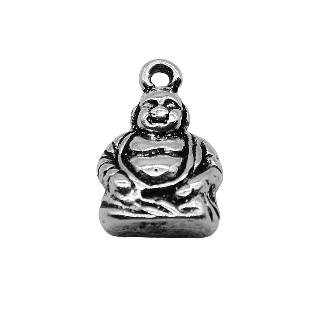 Buddha Statues Charms Multi Color Alloy Pendants For Spiritual Zen Jewelry Making