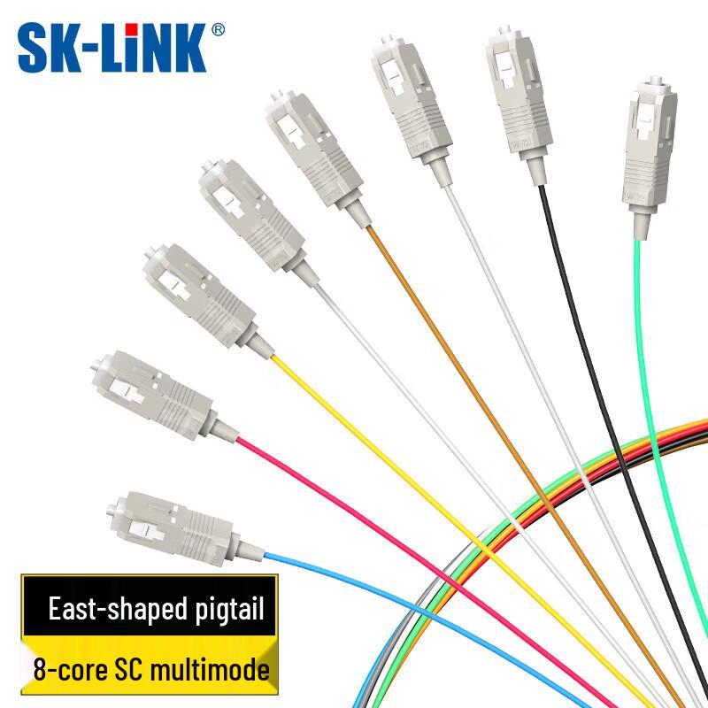 

SK-LINK 8-Core SC OM2 Fiber Optic Pigtail