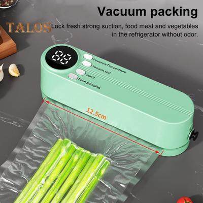 Mini Vacuum Sealer for Food Cordless Rechargeable Sealer Digital Display Food Preservation Vacuum Sealer Heat Sealer for Chip Bags