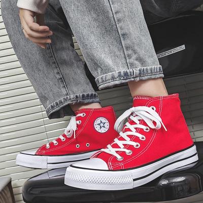 Sneakers da Uomo 2023 Alte in Tela: Scarpe Casual di Tendenza per Coppie in Stile Coreano